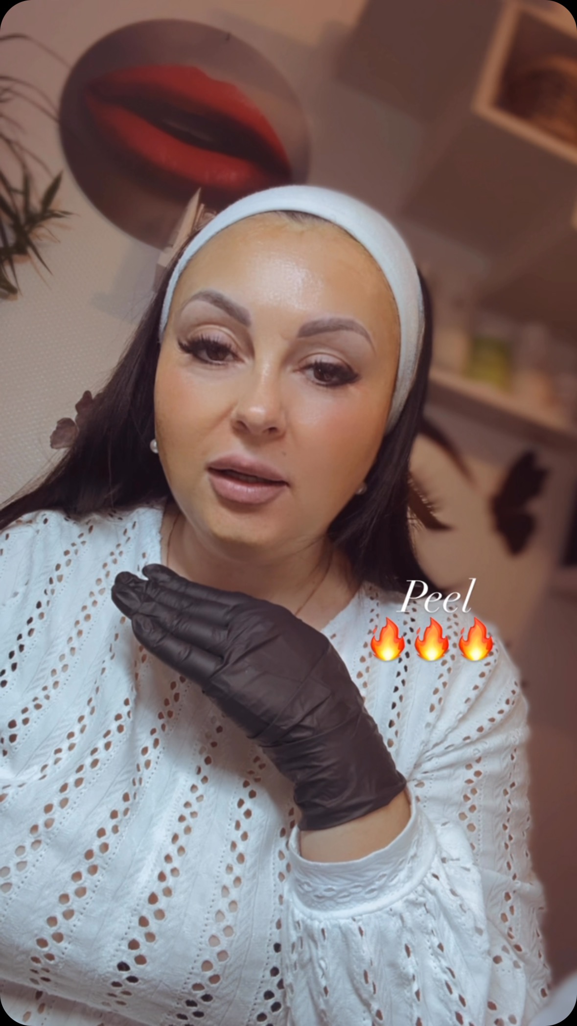 Soin du visage en studio